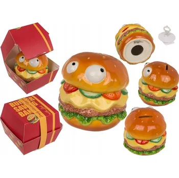 Pokladnička Pokladnička Burger – Zábavný dárek pro spoření i jako dekorace