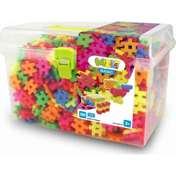 ostatní stavebnice Stavebnice Meli Neon Basic Travel Box 1000 dílů