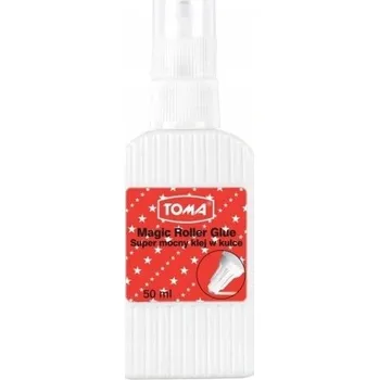 Kancelářské lepidlo Tekuté lepidlo s kuličkovým aplikátorem 50 ml TOMA Magic Roller Glue