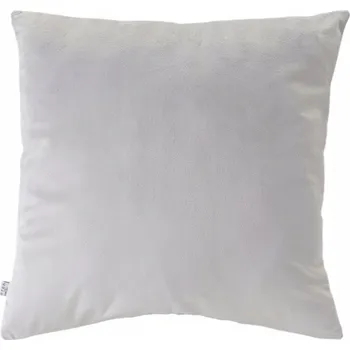 Povlak na polštářek DEKORAČNÍ povlak na polštář velur samet světle šedý 60x60