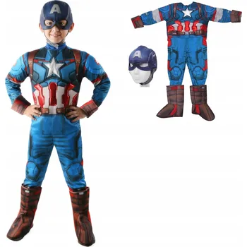 Karnevalový kostým Kostým KAPITÁN AMERIKA + MASKA Kostým AVENGERS 4-5 let, velikost: 104-110