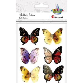 samolepka TITANUM: 3D Samolepky s motýly