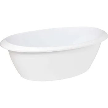 koupací vanička Vanička pro miminko do koupele LUMA 75 cm klasická bílá (White)
