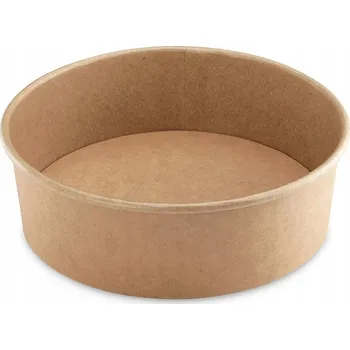 Jednorázové nádobí Papírová miska kraft Potcart 184mm 1130ml 50 Ks