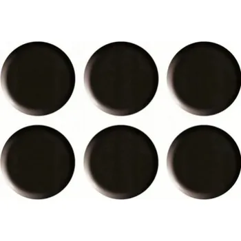 Dekorativní magnet Kulaté kancelářské magnety - ČERNÉ 20mm 6 kusů