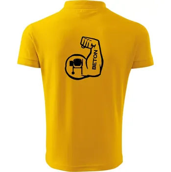 Pánská košile Beton svaly - Polokošile pánská Pique Polo 203 - 5XL ( Žlutá )