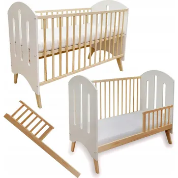 Dětská postýlka Dětská postýlka borovice bílá skandinávský styl