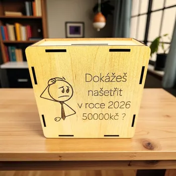 Dekorace z Řečice Pokladnička škrtací 152×152mm