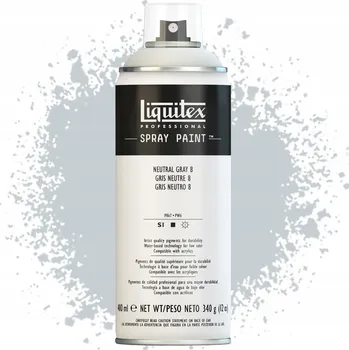 Barva ve spreji Akrylová Barva ve spreji Liquitex 400ml, odstín 599 8, neutrální šedá