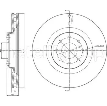 Brzdový kotouč Brzdový kotouč CIFAM (800-571C)