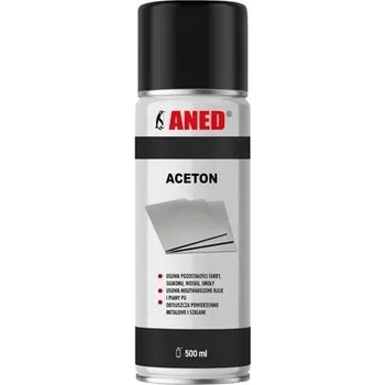 Barva ve spreji ACETON ve spreji 500ml rozpouštědlo ve spreji odstraňovač a odmašťovač bezbarvý