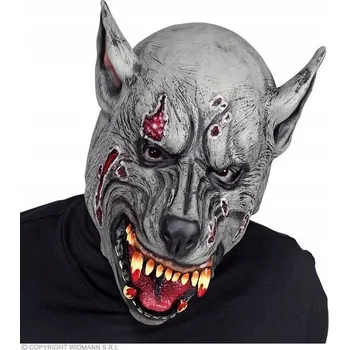 Karnevalová maska Maska na obličej Widmann latex zvířata šedá