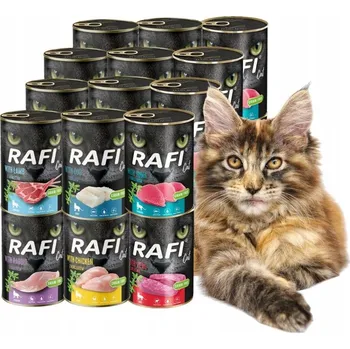 Krmivo pro kočku Rafi Cat Adult mokré krmivo pro kočky mix chutí 24x400g