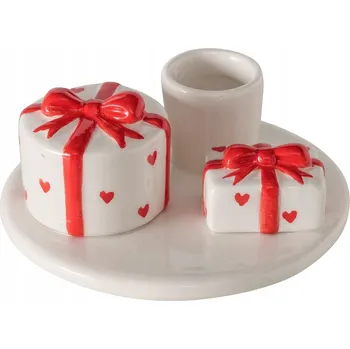 Svícen Svícen s dárky Joyna: Vzor srdce