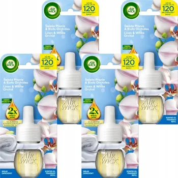 Osvěžovač vzduchu Air Wick Náhradní Náplň do Osvěžovače Vzduchu Svěží Prádlo a Bílá Orchidej 19ml x4