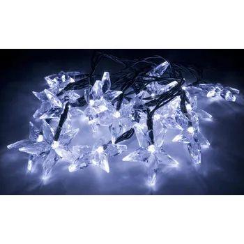 Vánoční dekorace Vánoční světelný řetěz ve tvaru hvězdy - 4 barvy Osvětlení: Barevná 12m - 100 led diod