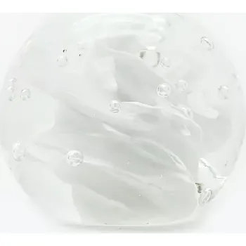 Petrolejová lampa Skleněné těžítko - barevné bílé | 115872