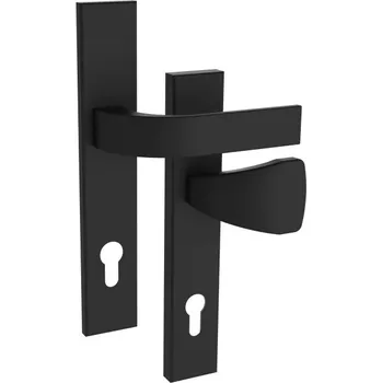 Dveřní kování Bezpečnostní kování - RN802 FONDI černé - Černá RAL 9005, 38-50