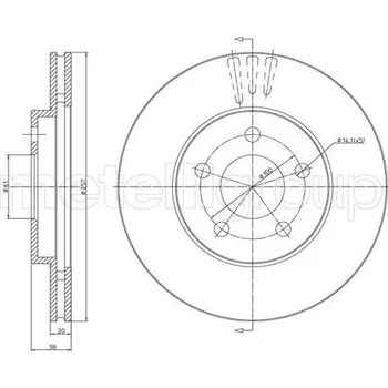 Brzdový kotouč Brzdový kotouč CIFAM (800-1629C)
