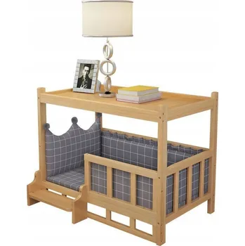 Noční stolek DŘEVĚNÝ NOČNÍ STOLEK / POTAH / SCHŮDEK PRO PSA KOČKU DO LOŽNICE 75x50x65 CM