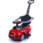 Mamido Odrážedlo Sport Car s vodící tyčí 3v1 GUMOVÁ kola červené