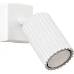 Bodové svítidlo Karbon, 1x bílé kovové stínítko, (možnost polohování)