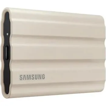 Externí pevný disk SAMSUNG Portable SSD T7 Shield 1TB / USB 3.2 Gen 2 / USB-C / Externí / Béžový