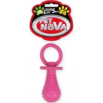 Hračka pro psa PET NOVA Mátový dudlík se zvonkem, kousátko - hračka pro psy, TPR guma, 14 cm