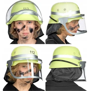 Karnevalový doplněk WIDMANN Hasičská helma s kšiltem pro děti