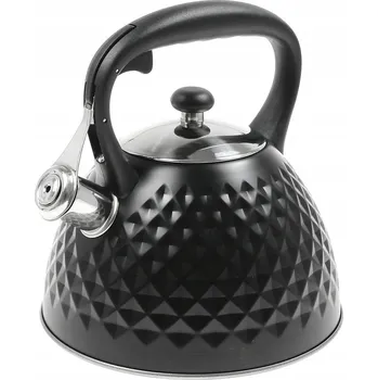 Konvice na čaj Krisberg tradiční ocelová Konvice 3 l černá