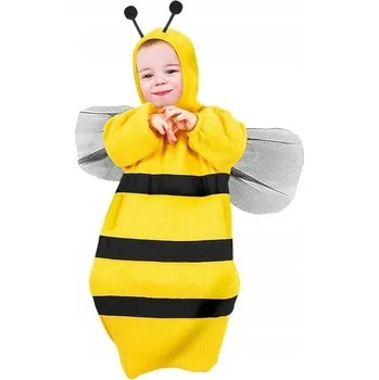Karnevalový kostým KOSTÝM KOMBINÉZA ČEPIČKA MALÉ VČELIČKY VČELA HMYZ KARNEVAL 80