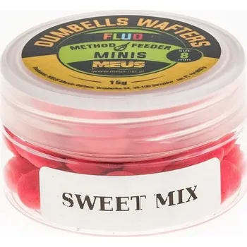 Boilies ČINKY MEUS WAFTERS FLUO 8mm MINIS SWEET MIX