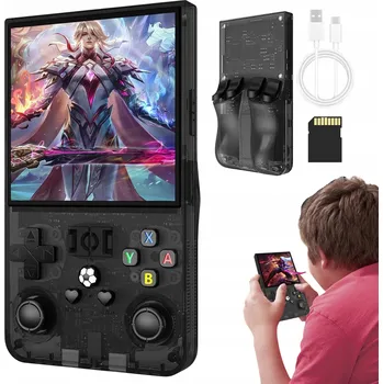 Herní konzole MINI PŘENOSNÁ HERNÍ KONZOLE R36MAX RETRO, 4" IPS DISPLEJ