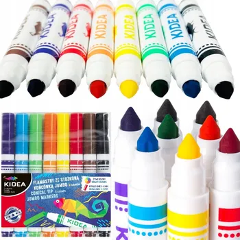 Kidea FIXY KUŽELOVÉ JUMBO 8 barev. Vytvoříte linky od 1 mm do 5 mm
