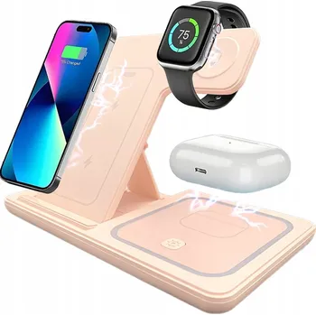 Bezdrátová indukční nabíječka pro IPHONE 13 14 15 a APPLE Watch 3v1 15W