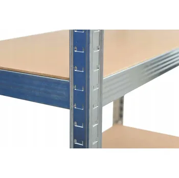 Dílenský regál Kovový skladový regál AW-Tools 200 x 90 x 40 cm, nosnost 250 kg na polici