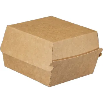 Jednorázové nádobí Krabička na burger XL 150 x 150 x 88 mm, 50 ks