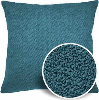 Povlak na polštářek Dekorační povlak na polštář Scandi Boho tyrkysový se strukturou 45x45 cm