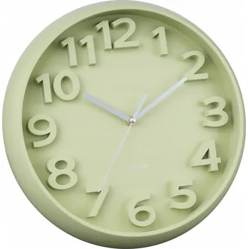 Hodiny Zelené nástěnné hodiny Elevated Classic Karlsson KA6052GR