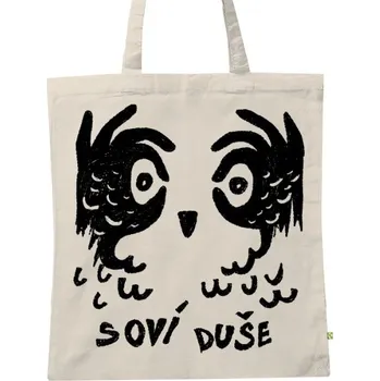 Nákupní taška BIO plátěná taška s potiskem soví duše