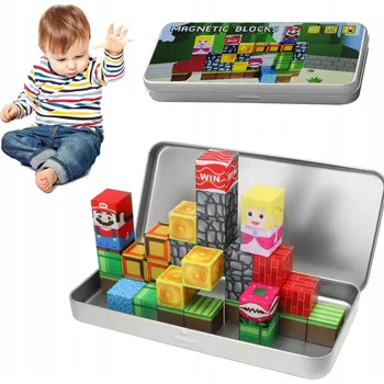 ostatní stavebnice Stavebnice cestovní verze pro děti vzdělávací 35 dílků