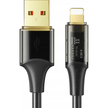 Datový kabel Kabel McDodo USB - Apple Lightning, 1,2 m, černý