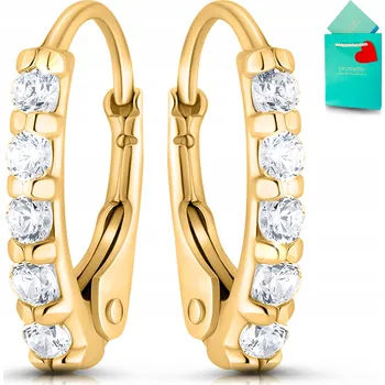 Náušnice Zlaté náušnice 925 s anglickým zapínáním