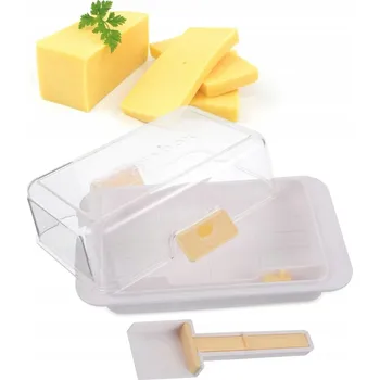 Dóza na potraviny Sada Maselniczka s víkem, nádoba na máslo pro ledničku a skladování