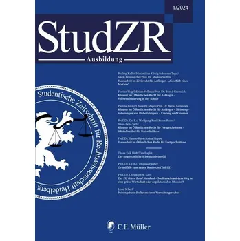 StudZR Ausbildung 2/2025 - Studentische Zeitschrift für Rechtswissenschaft e. V.