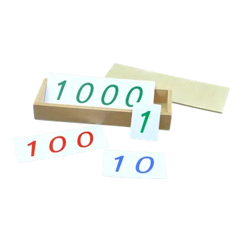 Dřevěná hračka Moyo Montessori Velké číslice k perlovému materiálu