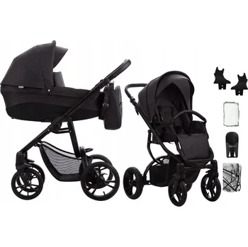 Kočárek Bebetto Holland 2v1 03/ČERNÁ + Adaptéry