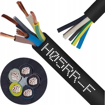 elektrický kabel Kabel gumový silový OW 5x4 H05RR-F, 100 m