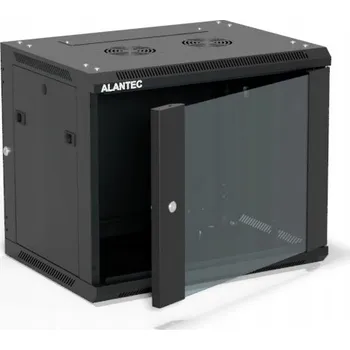 Rozvaděč Skříň 19" 9U 600x450, prosklené jednokřídlé dveře, plný zadní kryt