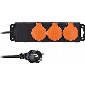 Napájecí kabel Prodlužovací Kabel přívod Solight 3 m, 3 ks, černý